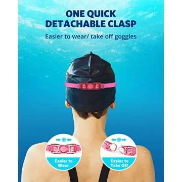 Aegend Swim Goggles - No Leak, Anti-Fog & Comfortable