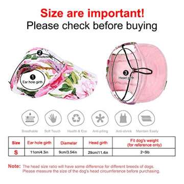 Stylish Dog Hat for Small Pets - Floral Design Cap