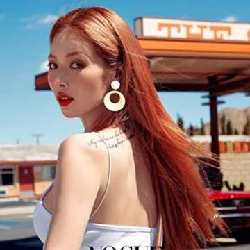 Stylish 70s Acrylic Earrings for Women | Lightweight & Hypoallergenic