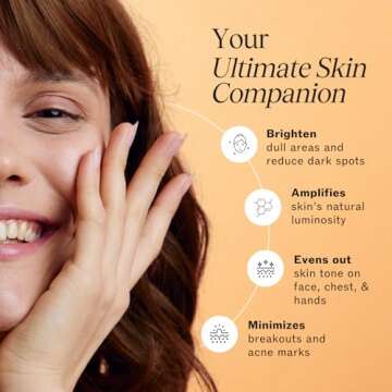 LilyAna Naturals Brightening Dark Spot Corrector Serum for Face and Body - All Natural Ingredients -...