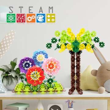 PicassoTiles Building Chips Interlocking Disc Construction Blocks in 12 Colors STEM Learning Early Education Toy Engineering Playset Child Brain Development for Toddlers Girls Boys Kids Age 3+ PTF108