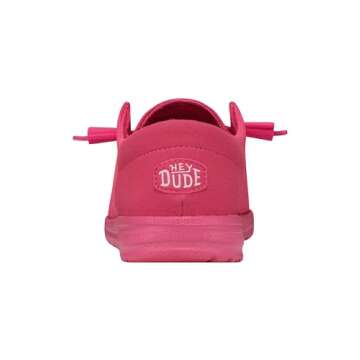 Stylish HEYDUDE Wendy Funk Mono Electric Pink Slip-on Shoes