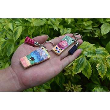 Riomh Tumbler Silicone Mold, Perfect Partner to Cup Turner (Cuptisseries), DIY Glossy Water Glass Shape for Key Chain Perforated Resin Clay Mold Crafts Tools Moulds for Plaster