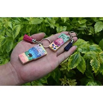 Riomh Tumbler Silicone Mold, Perfect Partner to Cup Turner (Cuptisseries), DIY Glossy Water Glass Shape for Key Chain Perforated Resin Clay Mold Crafts Tools Moulds for Plaster