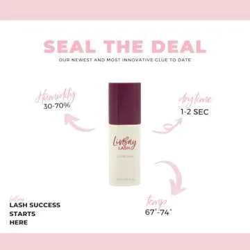 LivBay Lash Glue - Seal Deal Lash Adhesive | Eyelash Glue Extensions | 1-2 Sec Dry Time | Professional Use Only, 10ml