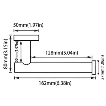 Stylish Alysontech Matte Black Toilet Paper Holder