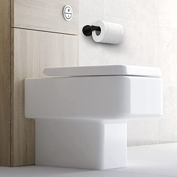 Stylish Alysontech Matte Black Toilet Paper Holder