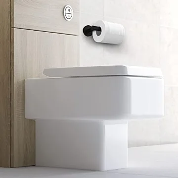 Stylish Alysontech Matte Black Toilet Paper Holder
