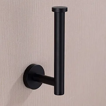 Stylish Alysontech Matte Black Toilet Paper Holder