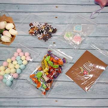 iMailer 200 Count Small Zip Bags for Cards and Treats