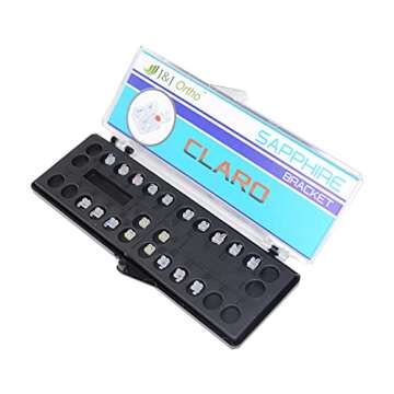 J&J Ortho CLARO Sapphire Bracket (Roth 022 5-5,345H (20 Brackets/Kit))