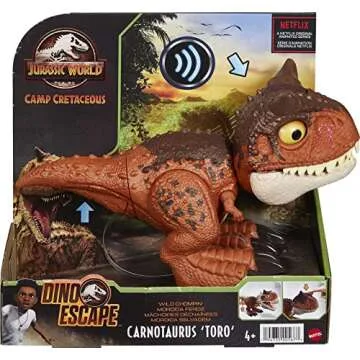 Mattel Chompin' Carnotaurus Toro Dinosaur Toy for Kids