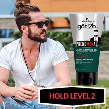 Got2b Phenomenal Light Hold Styling Hair Gel, 6 Ounce (Pack of 1)