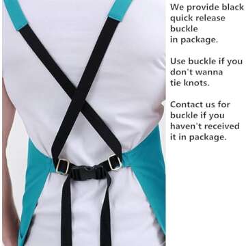 Professional Kitchen Artist Apron with Quick Release Buckle