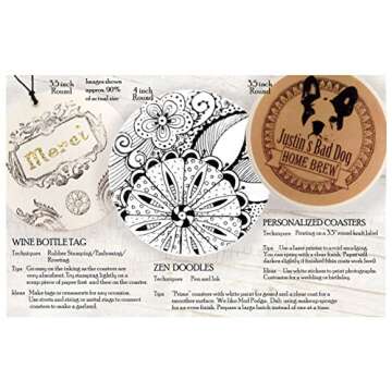 Inkfish and Co. ☆100 Pack 4 Inch Round Blank Coasters Off White Color Heavyweight Cardboard Pulp Board Paper Made in USA Perfect For All Drinks DIY Craft Projects Printing Mini Art Zen Boards