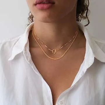 Elegant 14K Gold Layered Necklaces for Women | CHESKY