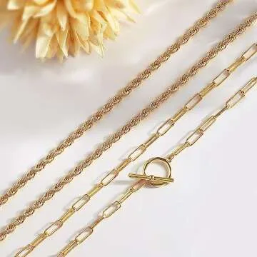 Elegant 14K Gold Layered Necklaces for Women | CHESKY