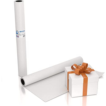 Bryco Goods 36” x 100’ White Kraft Paper Roll for Arts and Crafts