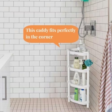 ELYKEN 4 Tier Rustproof Shower Caddy Organizer for Bathroom