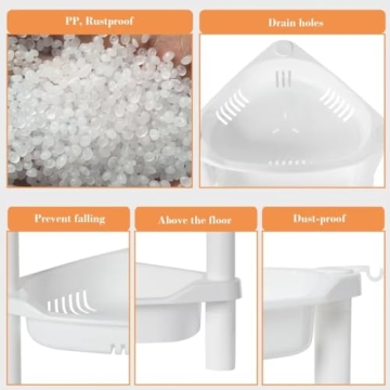 ELYKEN 4 Tier Rustproof Shower Caddy Organizer for Bathroom