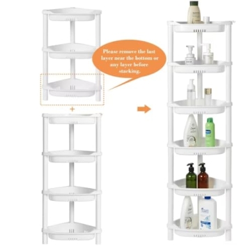 ELYKEN 4 Tier Rustproof Shower Caddy Organizer for Bathroom