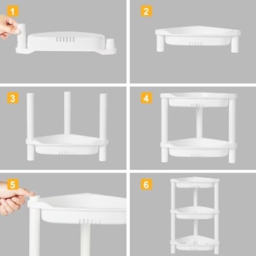 ELYKEN 4 Tier Rustproof Shower Caddy Organizer for Bathroom