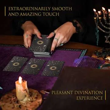 ACELION Original Tarot Card Set with Guide, 78 Pieces of Tarot Cards with Gold foil on The Surface， Fortune-Telling Game, Tarot for Beginners