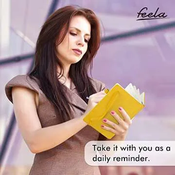 feela 3 Pack Notebooks Journals Bulk with 3 Black Pens, A5 Hardcover Notebook Classic Ruled Lined Journal Set with Pen Holder for Work Business Journaling Note Taking, 120 GSM, 5.1”x8.3”, Yellow