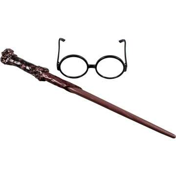 Disguise Harry Potter Accessories Set - Wand & Glasses Kit for Kids