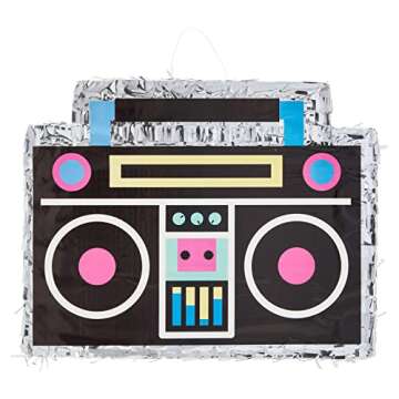 Boombox Pinata for 80s and 90s Theme Parties