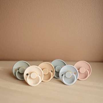 FRIGG Rope Natural Rubber Baby Pacifier | BPA-Free & Stylish