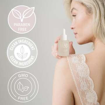 MAD HAIR CO. Hair Serum with Hyaluronic Acid, Squalane oil, Argan Oil - For Hydration, Improved Elasticity, Enhanced Shine, Reduced Frizz, Strengthen Hair - 1 Fl Oz