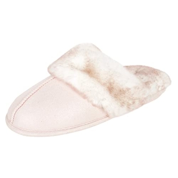 Comfy Faux Fur Memory Foam Slippers for Women