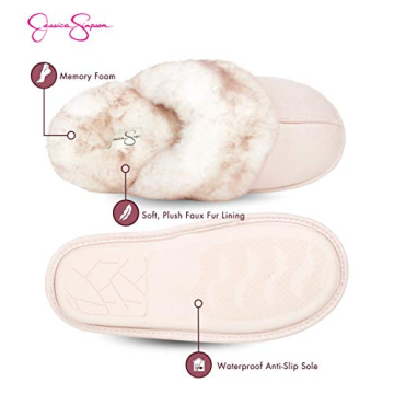 Comfy Faux Fur Memory Foam Slippers for Women