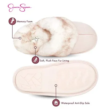 Comfy Faux Fur Memory Foam Slippers for Women