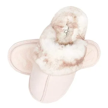 Comfy Faux Fur Memory Foam Slippers for Women