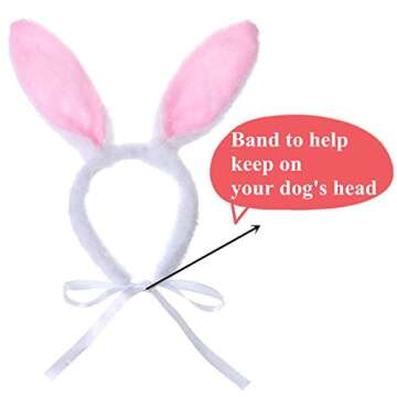 Dog Bunny Ears and Easter Puppy Toy Kit,Doggie Easter Costume