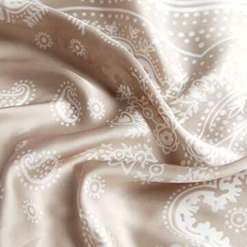 MEISEE 4 Pcs or2 Pcs 27 inches Silk Feel Satin Square Head Scarves for Women Neck Hair Scarves Hair Bandanas Neckerchief