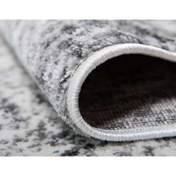 Unique Loom Sofia Collection Area Rug - Casino (2' x 9' 10" Runner, Gray/ Beige)