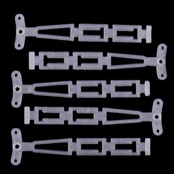 Swpeet 20 Pack Black Plastic Curtain Grommets, Inner Diameter 40mm-1.7Inch Silencer Sliding Black Sheers Curtain Grommets, Curtain Eyelet Ring Black Low Noise Curtain Rings for Window Curtain Hanging