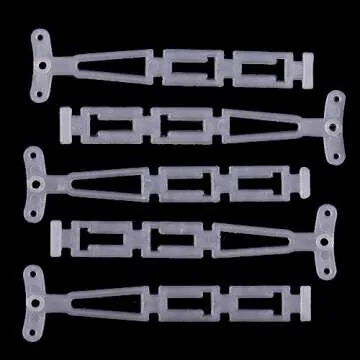 Swpeet 20 Pack Black Plastic Curtain Grommets, Inner Diameter 40mm-1.7Inch Silencer Sliding Black Sheers Curtain Grommets, Curtain Eyelet Ring Black Low Noise Curtain Rings for Window Curtain Hanging