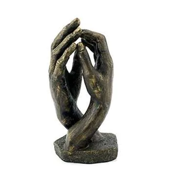 Auguste Rodin Inspired Cathedral Hands Statue Sculpture