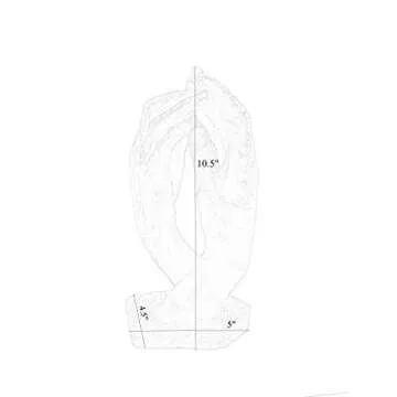 Auguste Rodin Inspired Cathedral Hands Statue Sculpture