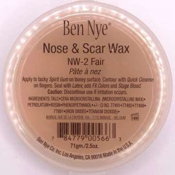 Ben Nye Nose and Scar Wax Fair for Realistic Makeup