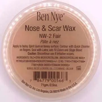 Ben Nye Nose and Scar Wax Fair for Realistic Makeup