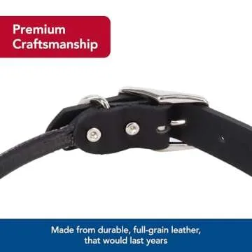 Coastal Pet Leather Round Dog Collar for Sensitive Skin