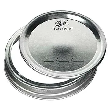 Ball Regular Mouth Canning Lids and Bands - 2 Pack Set