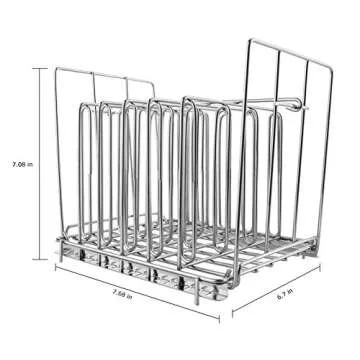 Geesta Stainless Steel Sous Vide Rack with Adjustable No-Float Top Bar for Most 12 qt Containers