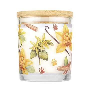 One Fur All Pet House Candle Plant-Based/Soy Candle - Clean Burning Scented Candles, Long Lasting Pe...