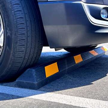 EasyGo Heavy Duty Parking Curb Stopper for Safe Parking